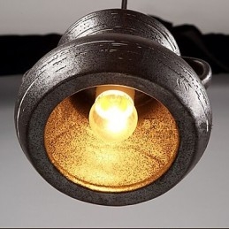 Lustre suspendu en céramique de style rétro pour salon de thé