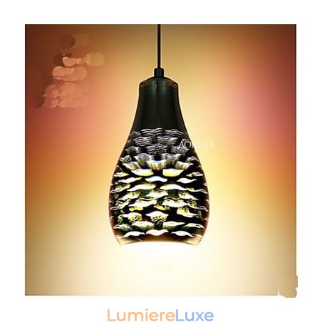 Suspension créative en verre 3D simple Suspension créative en verre 3D simple