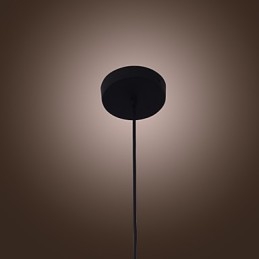 Suspension moderne en verre 70 W au design bouteille transparente