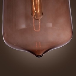 Suspension moderne en verre 70 W au design bouteille transparente
