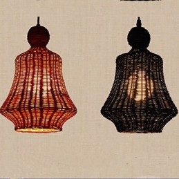 Lustre en rotin jacinthe
