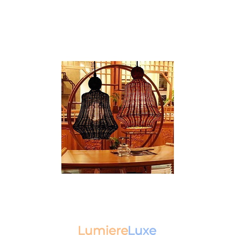 Lustre en rotin jacinthe