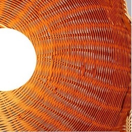 Lustre en rotin jacinthe