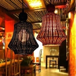 Lustre en rotin jacinthe