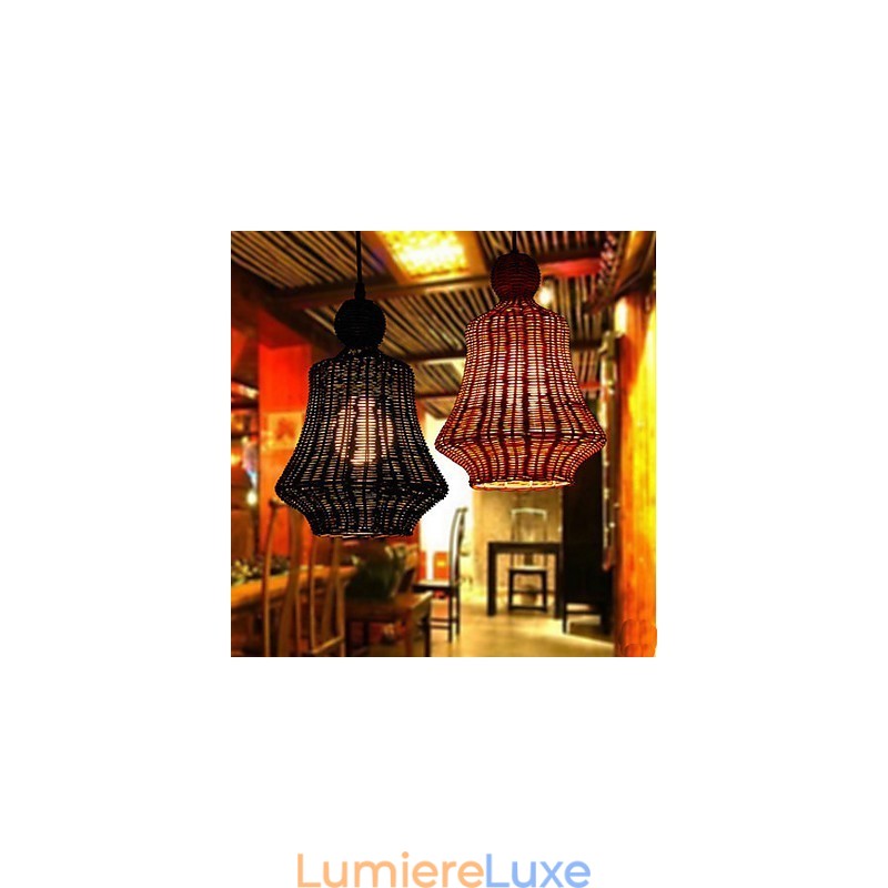Lustre en rotin jacinthe