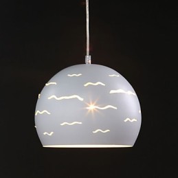 Éclairage simple, moderne et créatif en fer blanc véritable