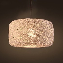 Lustre de mode européen moderne minimaliste pour la maison, lustre en rotin avec boules