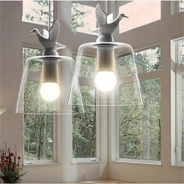 Lampe en verre à tête unique créative de style américain rétro, le café nordique