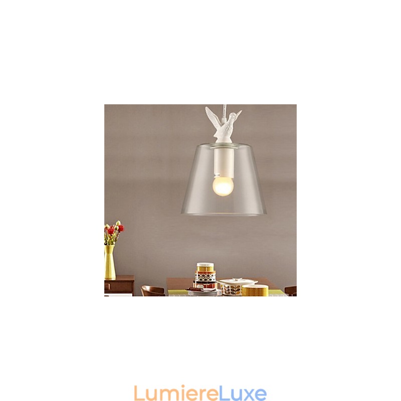 Lampe en verre à tête unique créative de style américain rétro, le café nordique