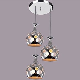 Suspension électroplaquée de style mini-île moderne et contemporaine