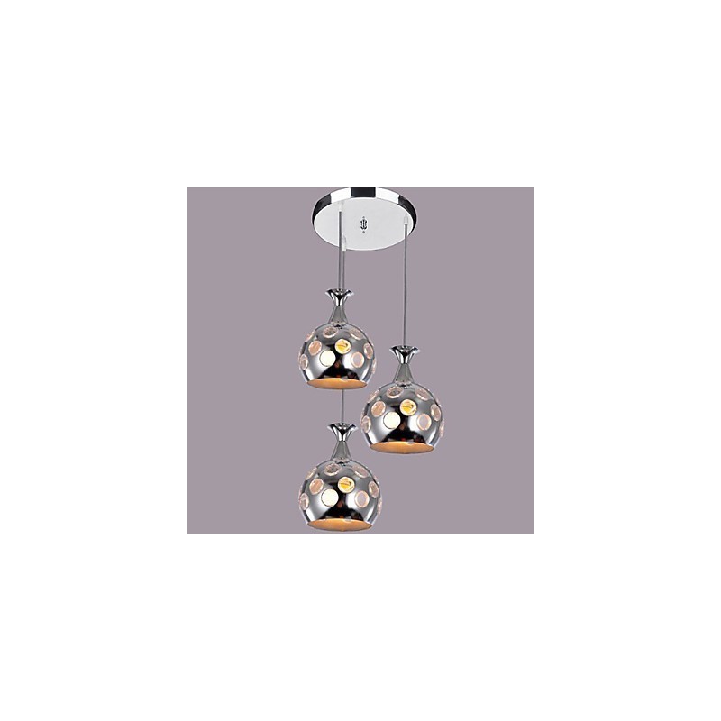 Suspension électroplaquée de style mini-île moderne et contemporaine