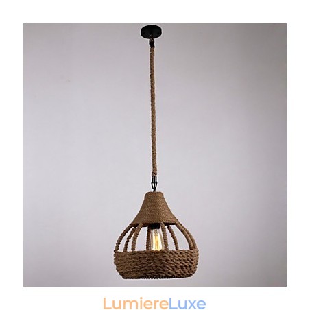 Suspension Rope 1 lumière style country Suspension Rope 1 lumière style country
