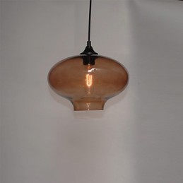 Suspension design Bubble 1 lumière minimaliste en fer peint