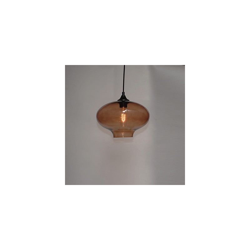 Suspension design Bubble 1 lumière minimaliste en fer peint
