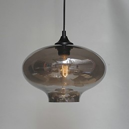 Suspension design Bubble 1 lumière minimaliste en fer peint