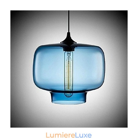 Suspension design bouteille 1 lumière, peinture concise en fer Suspension design bouteille 1 lumière, peinture concise en fer