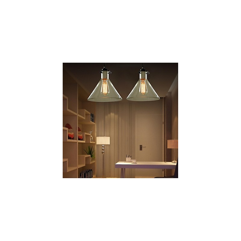 Lampe en verre à tête unique créative de style américain rétro, le café nordique