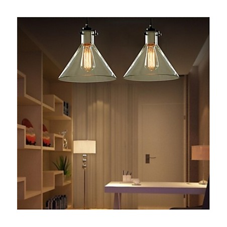 Lampe en verre à tête unique créative de style américain rétro, le café nordique Lampe en verre à tête unique créative de style américain rétro, le café nordique