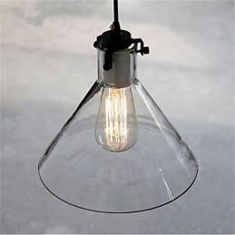 Lampe en verre à tête unique créative de style américain rétro, le café nordique