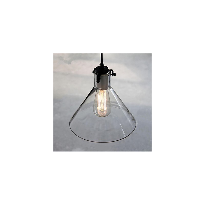 Lampe en verre à tête unique créative de style américain rétro, le café nordique