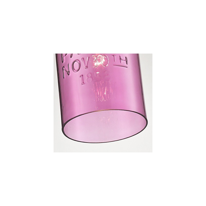Suspension moderne en verre à 1 lumière, design à bulles transparentes