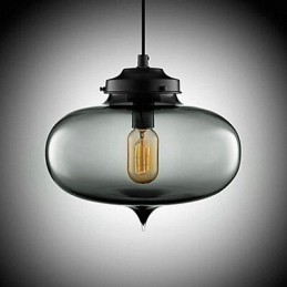 Suspension design Bubble 1 lumière minimaliste en fer peint