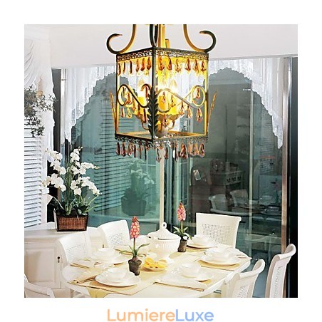 Lampe de porche rectangulaire de type rural européen, style campagnard américain Lampe de porche rectangulaire de type rural européen, style campagnard américain