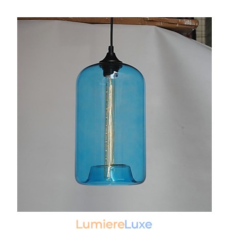 Suspension design bouteille 1 lumière peinture minimaliste en fer Suspension design bouteille 1 lumière peinture minimaliste en fer