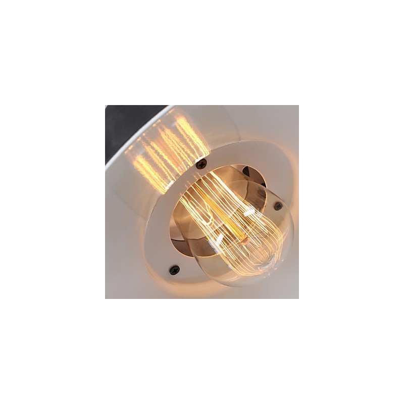 Suspension industrielle style loft de style campagnard américain, luminaire décoratif en métal pour la maison
