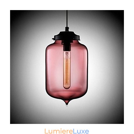 Suspension design bouteille 1 lumière peinture minimaliste en fer Suspension design bouteille 1 lumière peinture minimaliste en fer