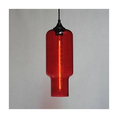 Suspension moderne en verre au design bulle marron Suspension moderne en verre au design bulle marron