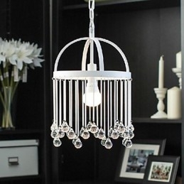 Suspension en métal, style mini, moderne, contemporain, traditionnel, classique, cristal, peinture