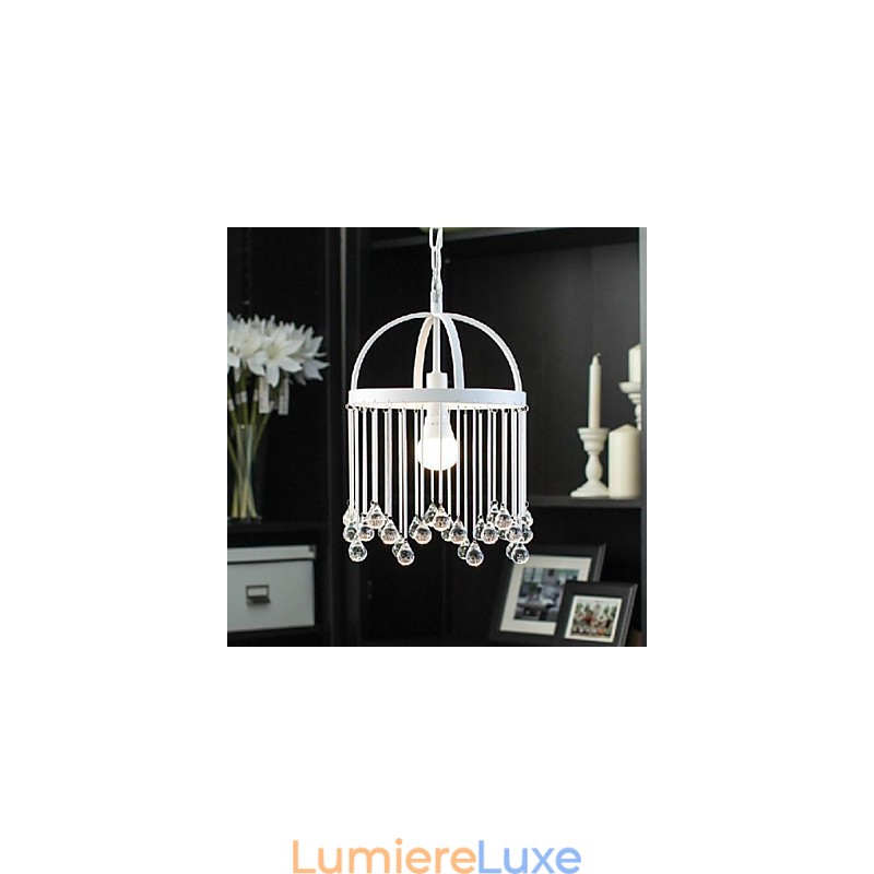 Suspension en métal, style mini, moderne, contemporain, traditionnel, classique, cristal, peinture