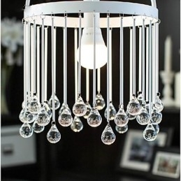 Suspension en métal, style mini, moderne, contemporain, traditionnel, classique, cristal, peinture