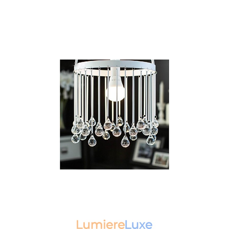 Suspension en métal, style mini, moderne, contemporain, traditionnel, classique, cristal, peinture