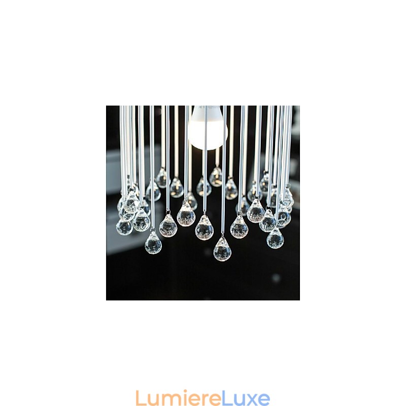 Suspension en métal, style mini, moderne, contemporain, traditionnel, classique, cristal, peinture