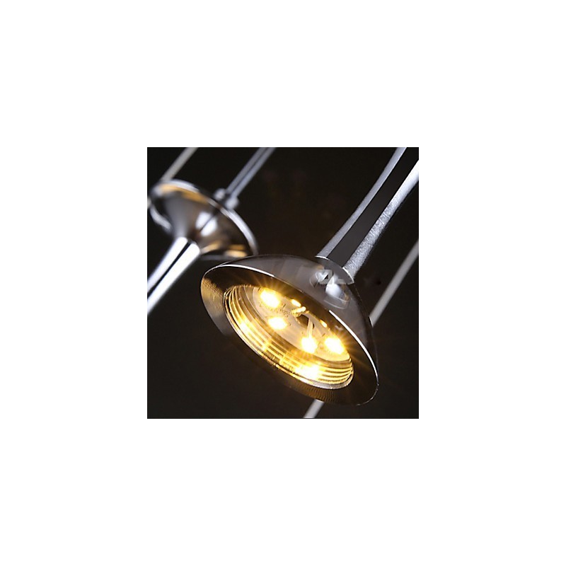 Suspensions 3 lumières rondes en métal, style contemporain et moderne