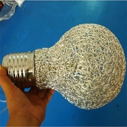 Lustre en fil d'aluminium de style campagnard américain