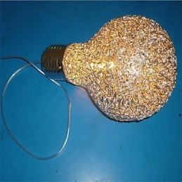 Lustre en fil d'aluminium de style campagnard américain
