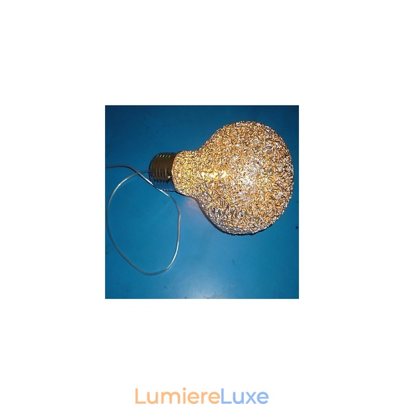 Lustre en fil d'aluminium de style campagnard américain