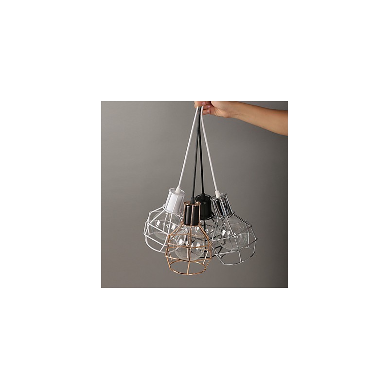 Suspension moderne en maille métallique, lampes suspendues simples, lampe suspendue de café