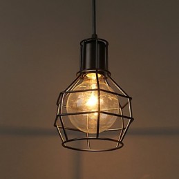 Suspension moderne en maille métallique, lampes suspendues simples, lampe suspendue de café