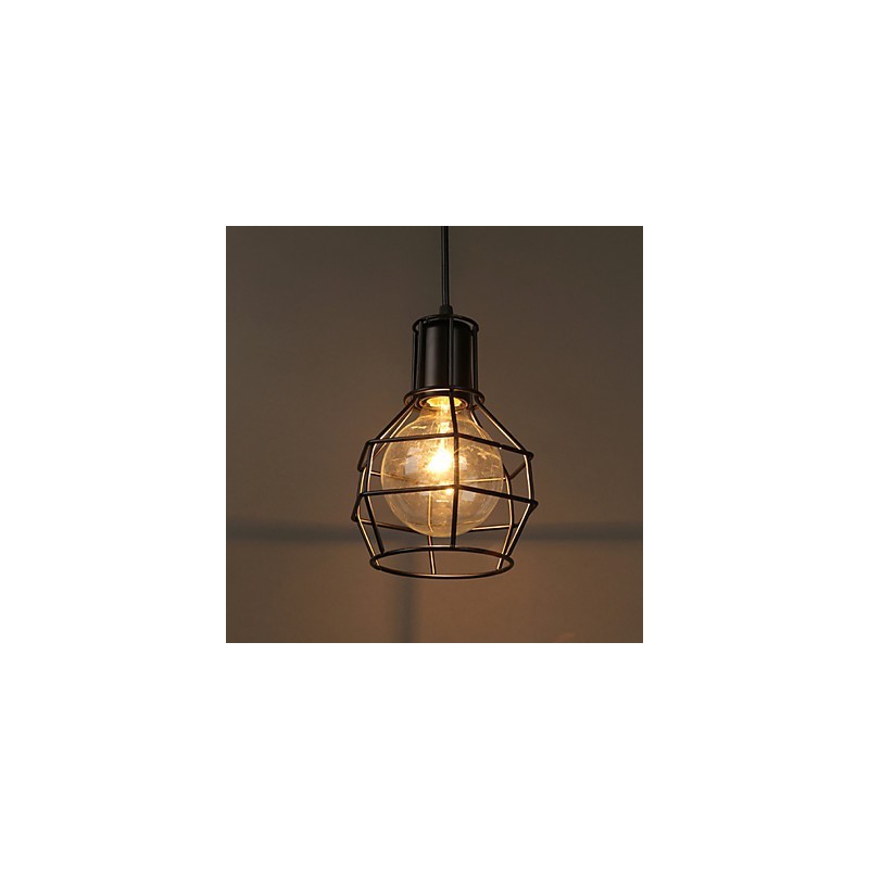 Suspension moderne en maille métallique, lampes suspendues simples, lampe suspendue de café
