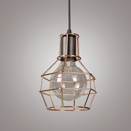 Suspension moderne en maille métallique, lampes suspendues simples, lampe suspendue de café