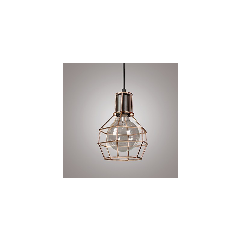 Suspension moderne en maille métallique, lampes suspendues simples, lampe suspendue de café