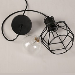 Suspension moderne en maille métallique, lampes suspendues simples, lampe suspendue de café
