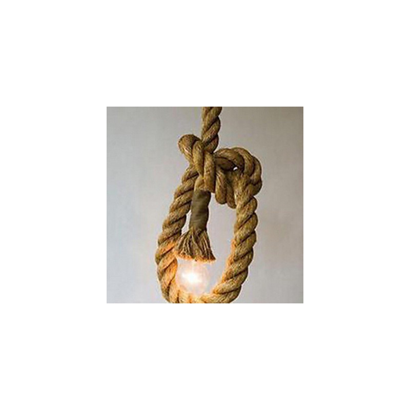 Suspension 1 lumière style campagne américaine rétro originalité lampe métal