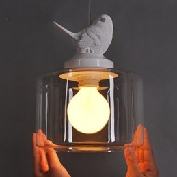 Suspension moderne en verre, lampes suspendues simples, lampe suspendue de café