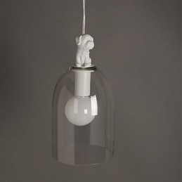 Suspension moderne en verre, lampes suspendues simples, lampe suspendue de café