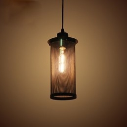 Suspension créative en maille métallique, lampes suspendues simples, lampe suspendue pour café